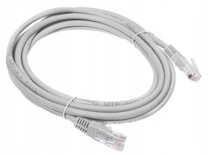 Kabel komp.sieciowy 1:1 8P8C szary 5m 7