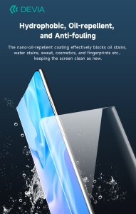 Devia Zestaw folii smartfon UV 0,3mm HD prywatyzująca do maszyny tnącej 10szt 6H na smartfony na ekran 4