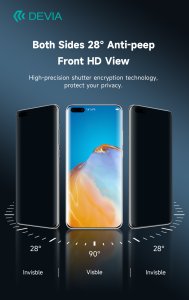 Devia Zestaw folii smartfon UV 0,3mm HD prywatyzująca do maszyny tnącej 10szt 6H na smartfony na ekran 6