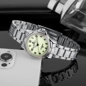 Zegarek Perfect Zegarek Perfect P001-03 męski klasyczny czytelny 36 mm świecąca tarcza . 4