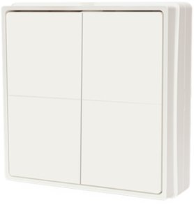 Shelly BLU Wall Switch 4 ZB DK - White 2