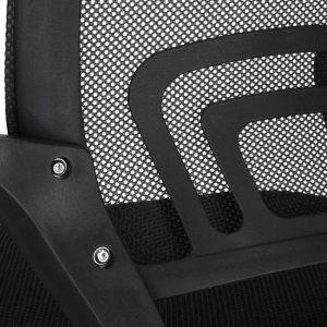Fotel biurowy z regulacją nachylenia oparcia, krzesło obrotowe, czarny UNIWERSALNY 13