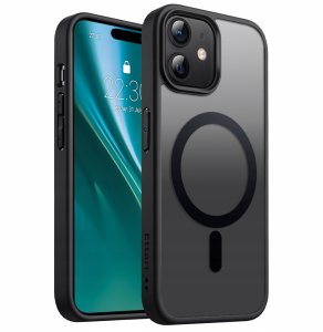 Nakładka Etteri Matt Mag do iPhone 12 / 12 Pro 6,1" czarna 6