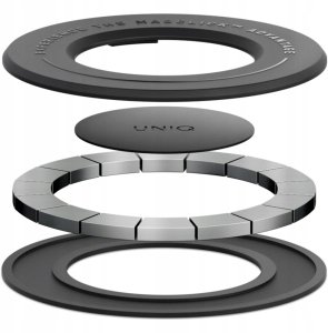 Uchwyt magnetyczny UNIQ SnapMount samoprzylepny czarny 3