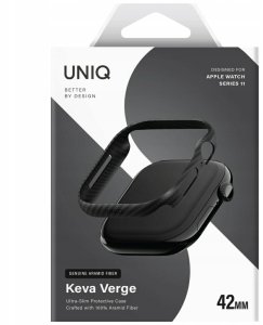 Uniq Etui UNIQ Keva Verge do Apple Watch Series 10 / 11 42mm czarny 2