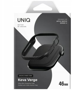 Uniq Etui UNIQ Keva Verge do Apple Watch Series 10 / 11 46mm czarny 2
