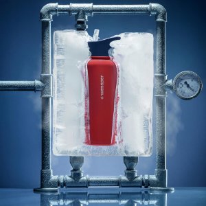 Wessper Butelka termiczna Wessper B3 THERMOSTEEL 1000ml (WES266-RED-1000) 6