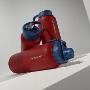 Wessper Butelka termiczna Wessper B3 THERMOSTEEL 1000ml (WES266-RED-1000) 7