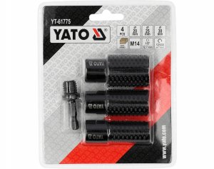 YATO ZESTAW TARNIKÓW CYLINDRY 4el. M14 4