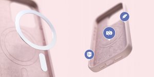 Nakładka Etteri Silicone Mag do Samsung Galaxy S26 Ultra jasnoróżowa 11