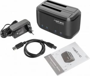 Stacja dokująca Natec 2.5"/3.5" SATA - USB 3.2 Gen 1 Kangaroo Dual (NSD-0955) 3