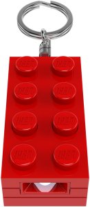 LEGO® Minifigurines™ Keychain Light 2x4 Brick Red 3