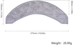 WKŁAD MOP ŚCIERKA MIKROFIBRA PAD DO IROBOT ROOMBA COMBO J7 J7+ J9+ 10 MAX 3