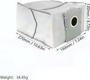 WOREK BRUD KURZ 4 WARSTWOWY DO ECOVACS DEEBOT X8 T50 T80 MAX PRO OMNI 3.5L 5