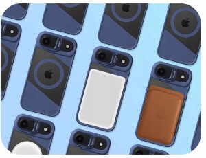 Etui Do Magsafe Do Apple iPhone 17 Air (Fusion, Niebieskie, Clear)   Szkło 3
