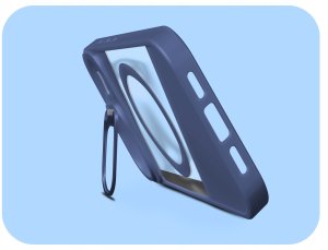 Etui Do Magsafe Do Apple iPhone 17 Air (Fusion, Niebieskie, Clear)   Szkło 4