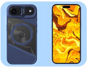 Etui Do Magsafe Do Apple iPhone 17 Air (Fusion, Niebieskie, Clear)   Szkło 6