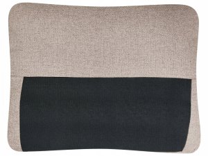 Narożnik rozkładany dla 3 osób NASSJO Len syntetyczny Jasnobrązowy ze schowkiem Lewostronny 15