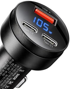 Ładowarka ESSAGER samochodowa 105W USB-A + USB-C 2