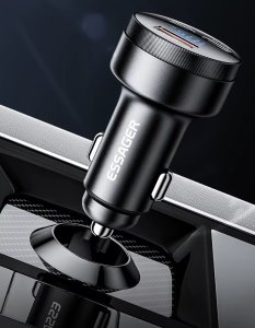 Ładowarka ESSAGER samochodowa 105W USB-A + USB-C 3