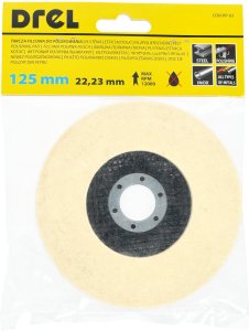 Drel CONDOR Tarcza filcowa do polerowania 125x22,23x6 6