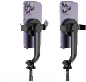 Selfie stick kijek do zdjęć z tripodem do 95cm i głowicą 360 Bluetooth - czarny Selfie stick kijek do zdjęć z tripodem do 95cm i głowicą 360 Bluetooth - czarny 4