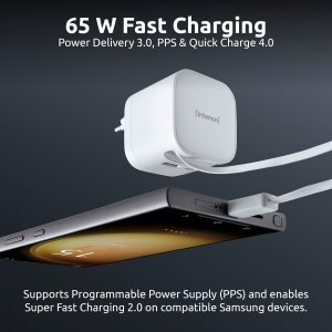 POWER ADAPTER 1XUSB-A/1XUSB-C/BLACK 7806522 INTENSO 7806522 (4034303037049) 9