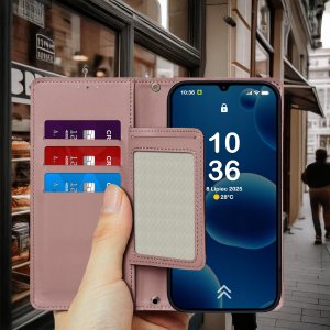 krainaGSM ETUI z klapką do Xiaomi Redmi 15C Zamykane Magnetyczne + SZKŁO 9H 6