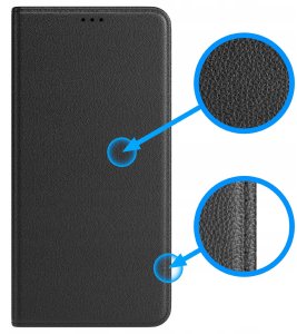 Etui Skórzane Zamykane MAGNETYCZNE do Xiaomi Redmi Note 15 5G 3