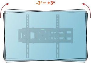 Dlugi 72cm Uchwyt do Telewizora Wieszak TV 26-60 cali VX-197 narozny uniwersalny 16