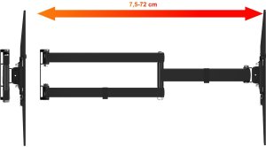 Dlugi 72cm Uchwyt do Telewizora Wieszak TV 26-60 cali VX-197 narozny uniwersalny 6