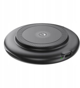 XO ładowarka bezprzewodowa indukcyjna CX031 czarna 15W z kablem USB-C - USB-C i zestawem adapterów 5