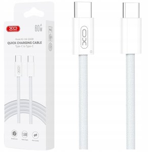Kabel USB XO kabel NB-Q260B PD USB-C - USB-C 1,5m biały 60W 10