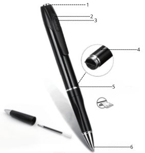 MINI KAMERA WIFI SZPIEGOWSKA W DŁUGOPISIE PODGLĄD NA TELEFON NA EGZAMIN 8