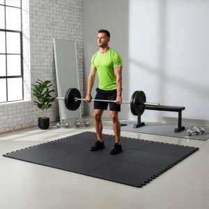 Mata treningowa, ochronna 6 szt. puzzle z pianki EVA 1,2 cm antypoślizgowe, grafitowe UNIWERSALNY 2