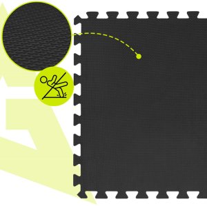 Mata treningowa, ochronna 6 szt. puzzle z pianki EVA 1,2 cm antypoślizgowe, grafitowe UNIWERSALNY 9