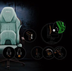 Fotel Diablo Chairs X.One Prime Mystic Mint Normal Size 11