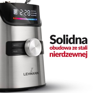 BLENDER KIELICHOWY SZKLANY Lehmann Senso 2000 DO SMOOTHIE KOKTAJLI BIDONY KRUSZY LÓD MŁYNEK XL 4