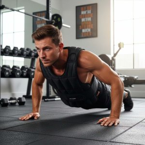 Kamizelka treningowa z obciążeniem 10 kg do ćwiczeń siłowych, biegania, regulowana czarna UNIWERSALNY 8