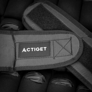 Kamizelka treningowa z obciążeniem 10 kg do ćwiczeń siłowych, biegania, regulowana czarna UNIWERSALNY 9