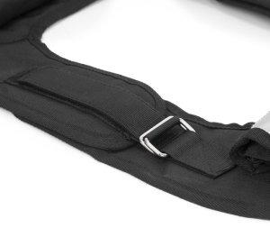 Kamizelka treningowa z obciążeniem 20 kg do ćwiczeń siłowych, biegania, regulowana czarna UNIWERSALNY 18