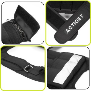 Kamizelka treningowa z obciążeniem 20 kg do ćwiczeń siłowych, biegania, regulowana czarna UNIWERSALNY 19