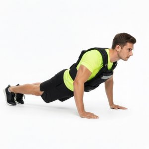 Kamizelka treningowa z obciążeniem 20 kg do ćwiczeń siłowych, biegania, regulowana czarna UNIWERSALNY 5