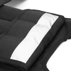 Kamizelka treningowa z obciążeniem 20 kg do ćwiczeń siłowych, biegania, regulowana czarna UNIWERSALNY 7