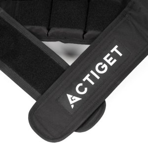 Kamizelka treningowa z obciążeniem 20 kg do ćwiczeń siłowych, biegania, regulowana czarna UNIWERSALNY 8