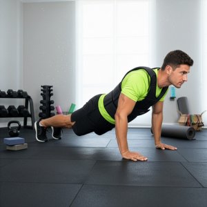 Kamizelka treningowa z obciążeniem 20 kg do ćwiczeń siłowych, biegania, regulowana czarna UNIWERSALNY 3