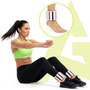Obciążenia na ręce i nogi 2x0,5 kg do treningu fitness i cardio, jasnoróżowe UNIWERSALNY 7
