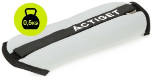 Obciążenia na ręce i nogi 2x0,5 kg do treningu fitness i cardio, szare UNIWERSALNY 12