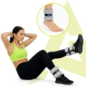 Obciążenia na ręce i nogi 2x1 kg do treningu fitness i cardio, szare UNIWERSALNY 11