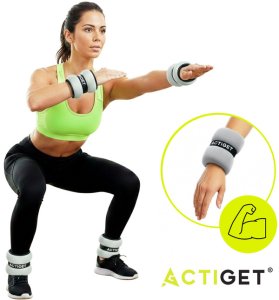 Obciążenia na ręce i nogi 2x1 kg do treningu fitness i cardio, szare UNIWERSALNY 12